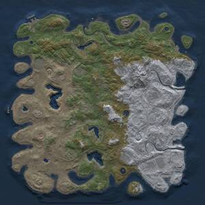 Thumbnail Rust Map: Procedural Map, Size: 5000, Seed: 501973647, 17 Monuments