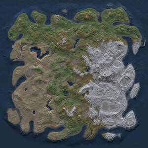 Thumbnail Rust Map: Procedural Map, Size: 5000, Seed: 1729477674, 17 Monuments