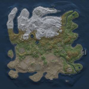 Thumbnail Rust Map: Procedural Map, Size: 3750, Seed: 1468856039, 14 Monuments