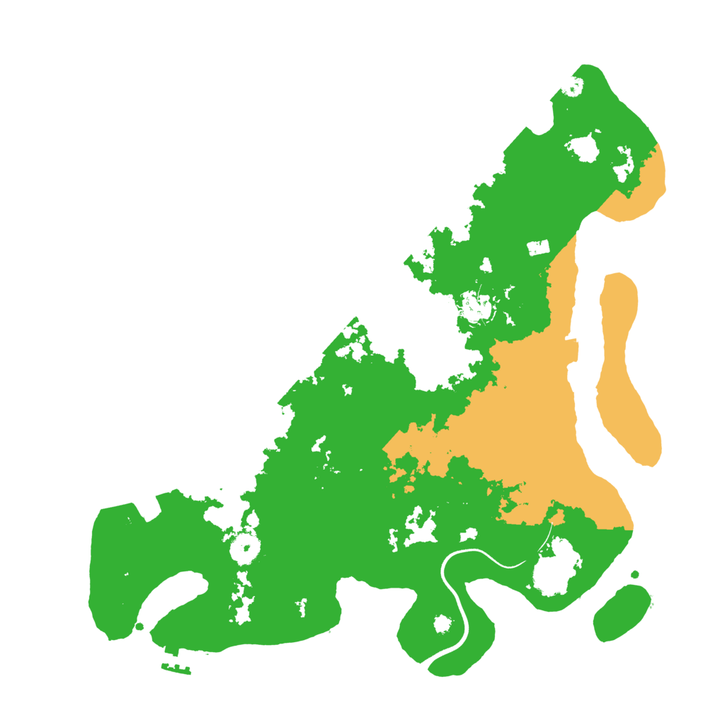 Biome Rust Map: Procedural Map, Size: 3650, Seed: 43486930