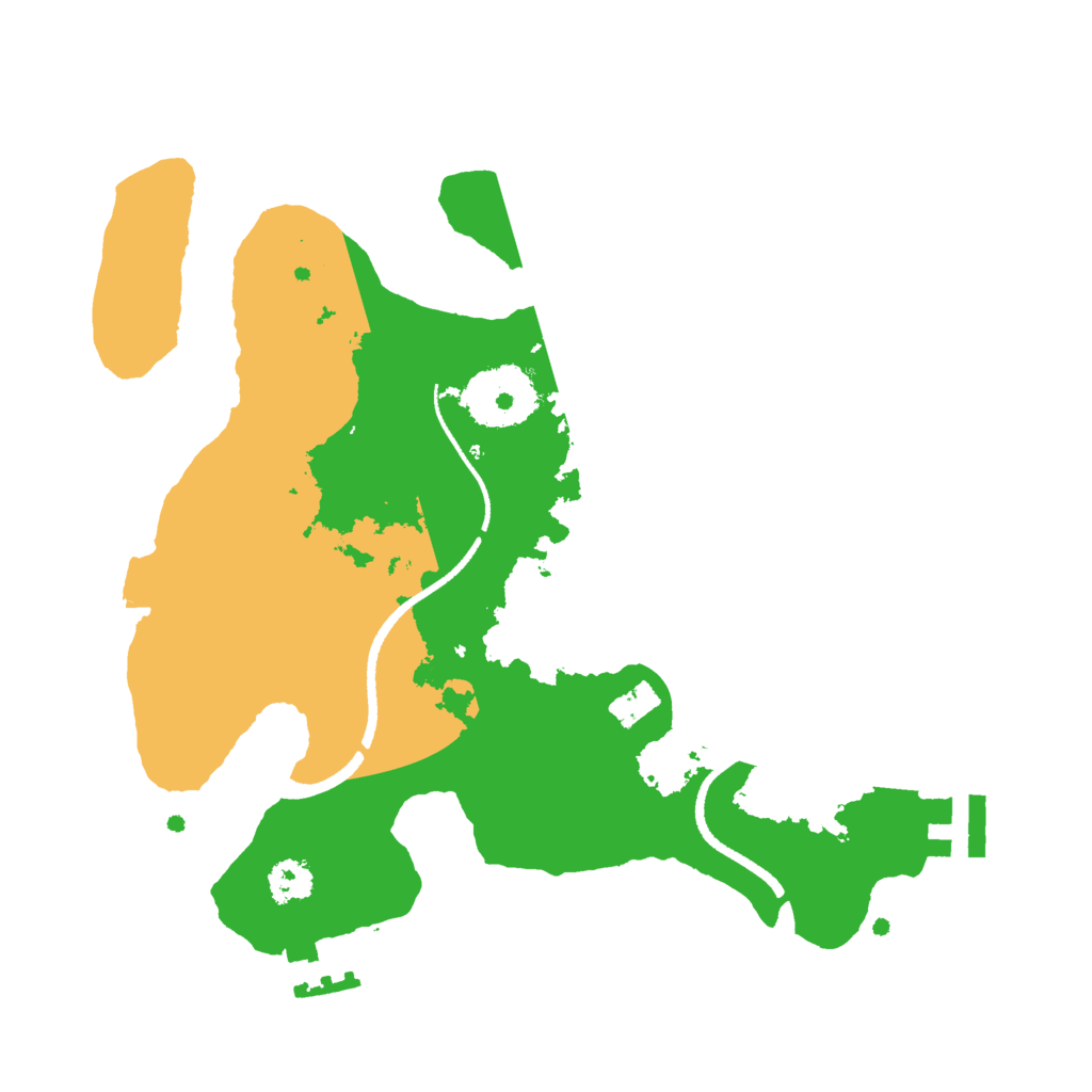 Biome Rust Map: Procedural Map, Size: 2500, Seed: 1703259650