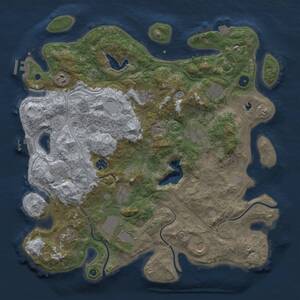 Thumbnail Rust Map: Procedural Map, Size: 4250, Seed: 725925828, 17 Monuments