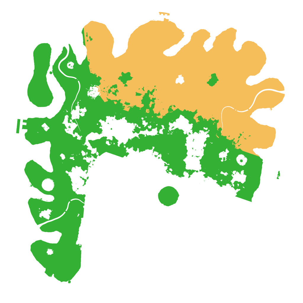 Biome Rust Map: Procedural Map, Size: 4300, Seed: 184577895