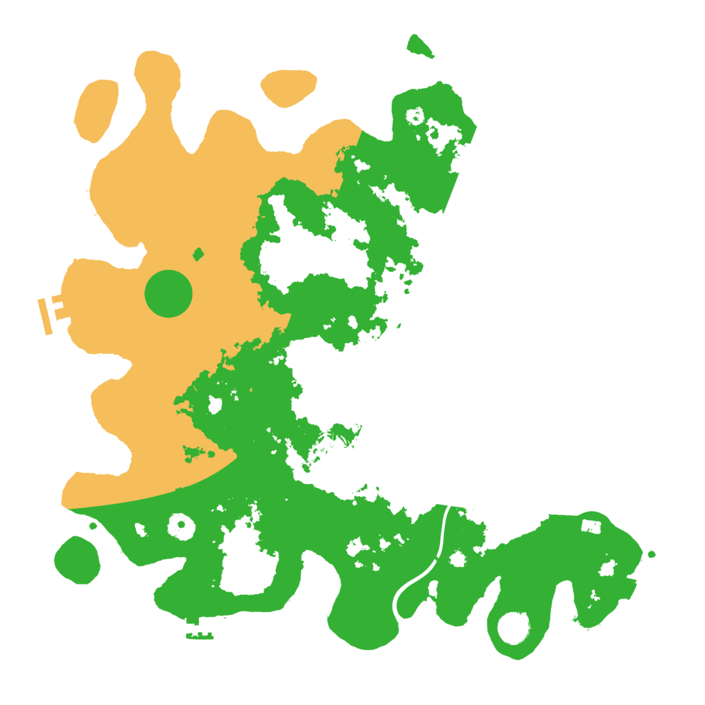 Biome Rust Map: Procedural Map, Size: 3900, Seed: 4599