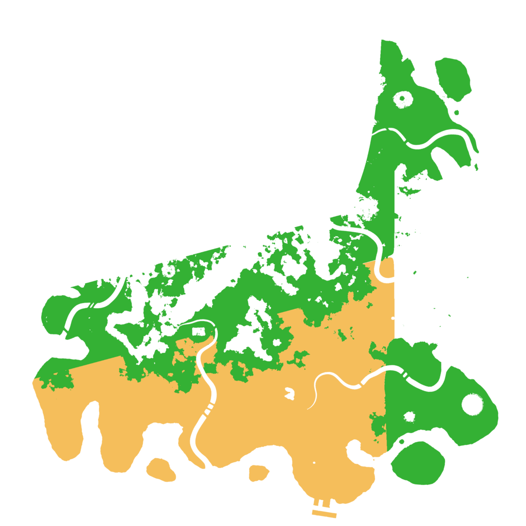 Biome Rust Map: Procedural Map, Size: 4350, Seed: 9385