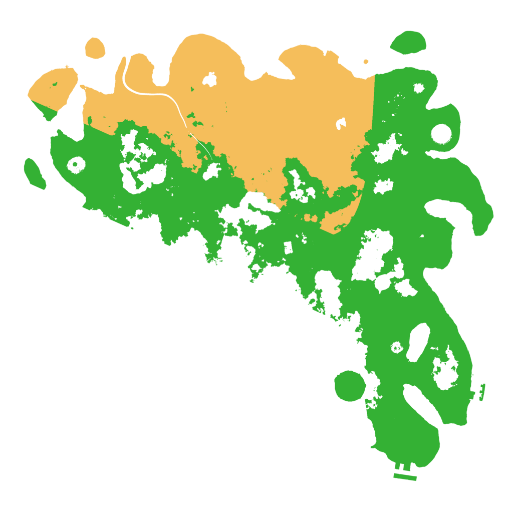 Biome Rust Map: Procedural Map, Size: 4500, Seed: 1110186249