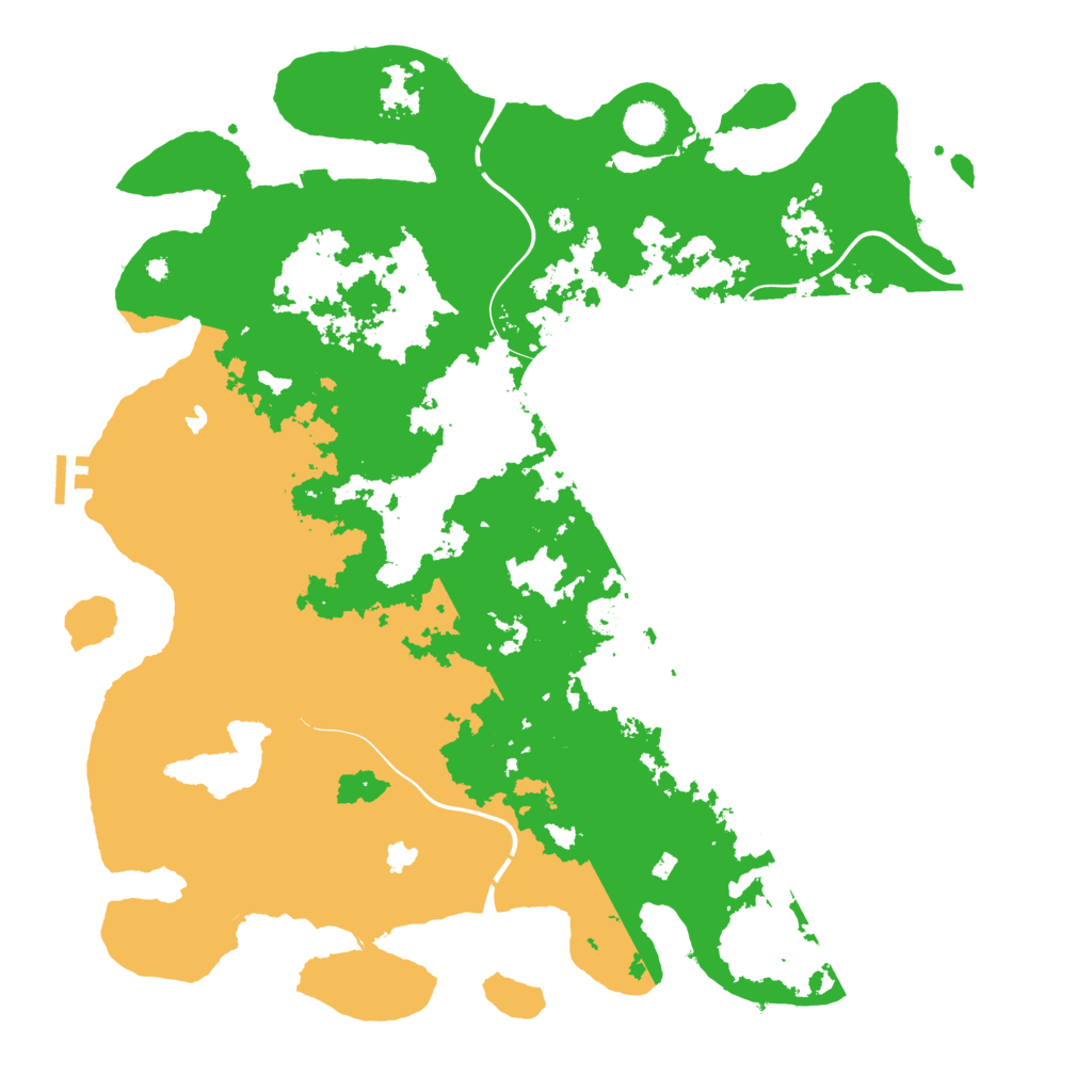 Biome Rust Map: Procedural Map, Size: 4500, Seed: 145957172