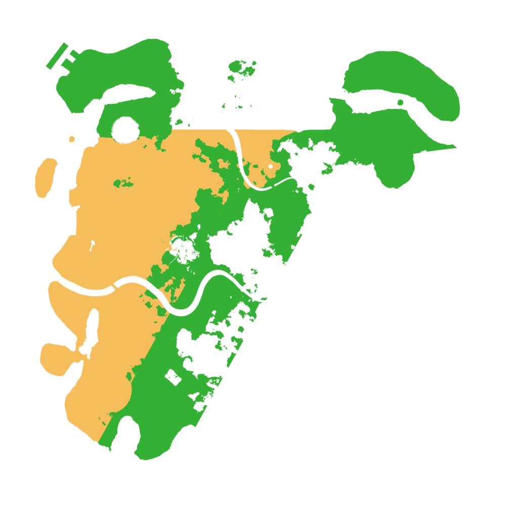 Biome Rust Map: Procedural Map, Size: 3500, Seed: 1998490550