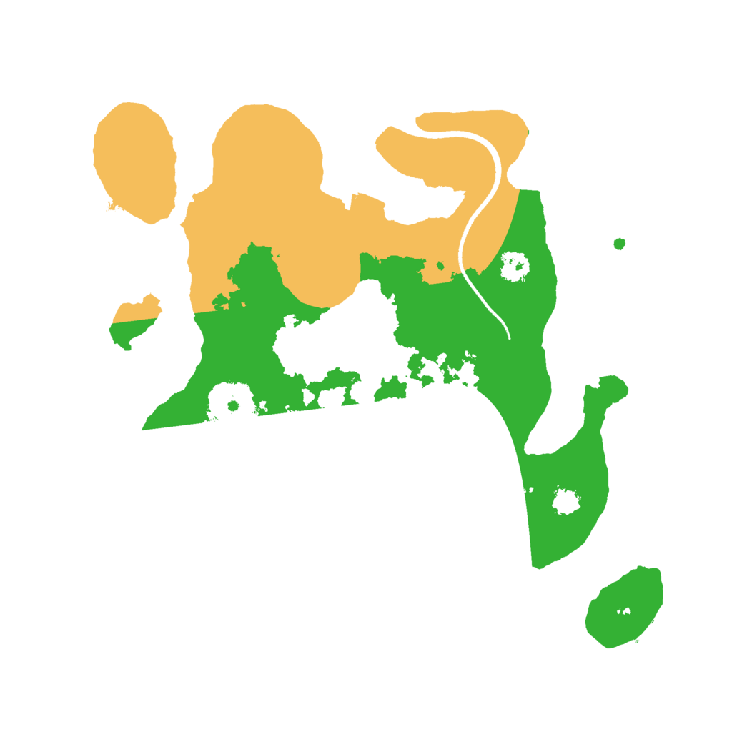 Biome Rust Map: Procedural Map, Size: 2500, Seed: 1045538966