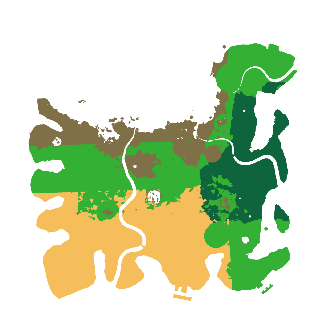 Biome Rust Map: Procedural Map, Size: 3500, Seed: 1953306761