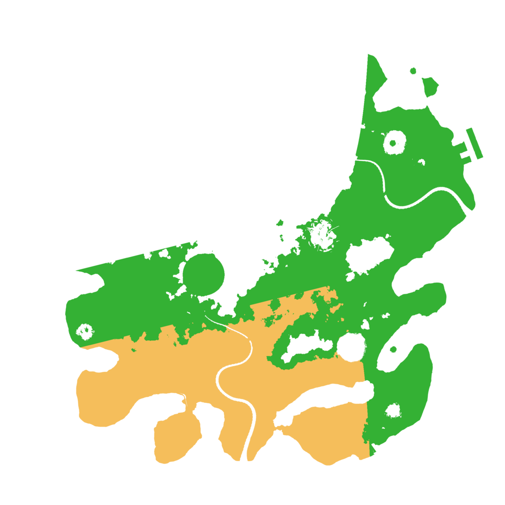 Biome Rust Map: Procedural Map, Size: 3200, Seed: 245807718