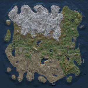 Thumbnail Rust Map: Procedural Map, Size: 4800, Seed: 936386014, 17 Monuments
