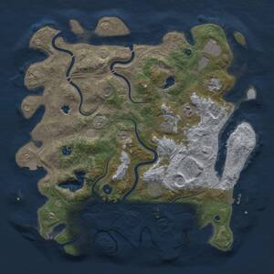 Thumbnail Rust Map: Procedural Map, Size: 4250, Seed: 1481863843, 15 Monuments