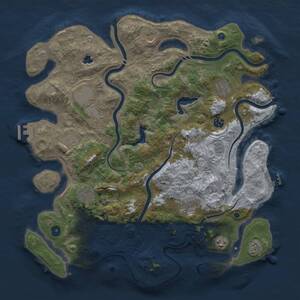 Thumbnail Rust Map: Procedural Map, Size: 4250, Seed: 538821941, 15 Monuments