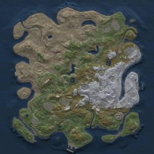Thumbnail Rust Map: Procedural Map, Size: 4250, Seed: 538821941, 15 Monuments