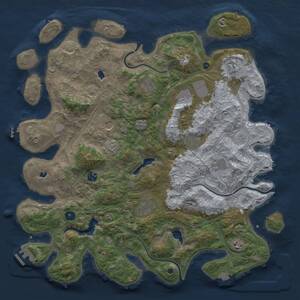 Thumbnail Rust Map: Procedural Map, Size: 4500, Seed: 347102933, 16 Monuments