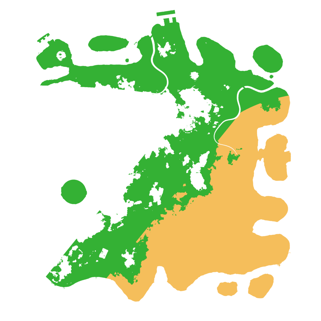 Biome Rust Map: Procedural Map, Size: 3500, Seed: 720529517