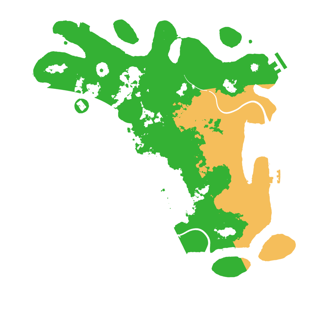 Biome Rust Map: Procedural Map, Size: 3500, Seed: 30177625