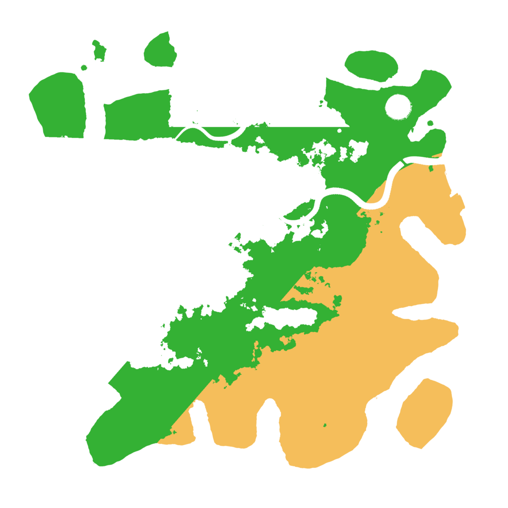 Biome Rust Map: Procedural Map, Size: 3500, Seed: 774596615