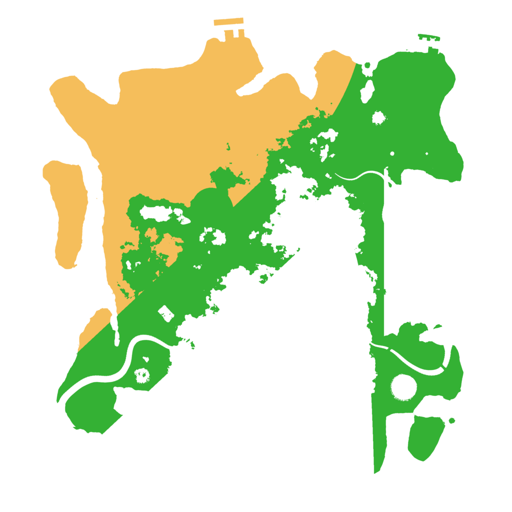 Biome Rust Map: Procedural Map, Size: 3500, Seed: 577584