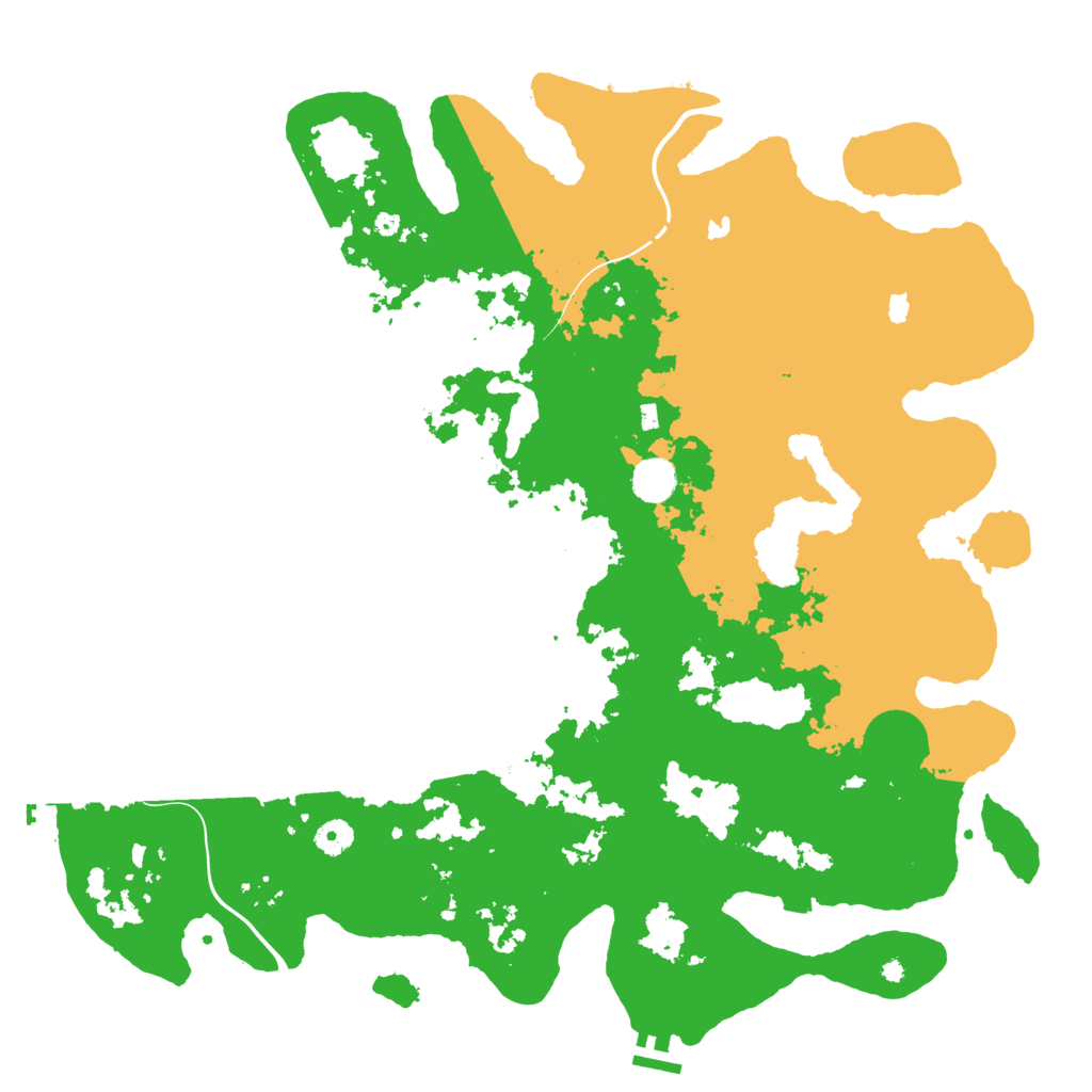 Biome Rust Map: Procedural Map, Size: 4500, Seed: 295426