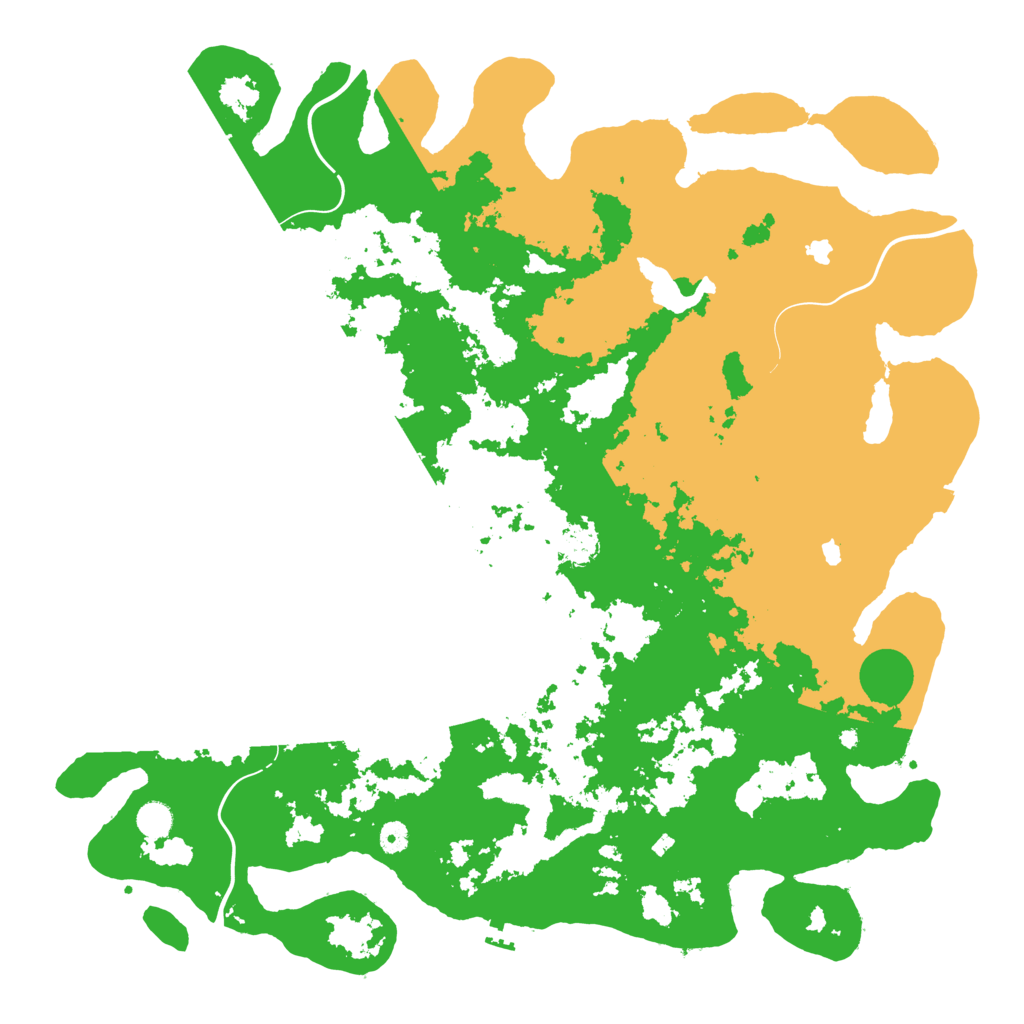 Biome Rust Map: Procedural Map, Size: 5000, Seed: 623522377