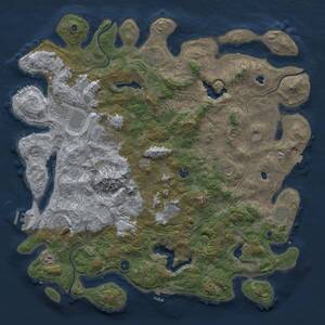 Thumbnail Rust Map: Procedural Map, Size: 5000, Seed: 623522377, 17 Monuments