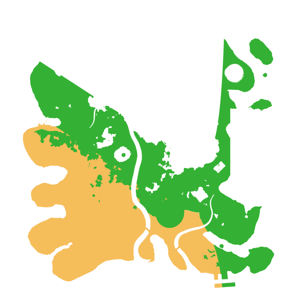 Biome Rust Map: Procedural Map, Size: 3000, Seed: 2027349431