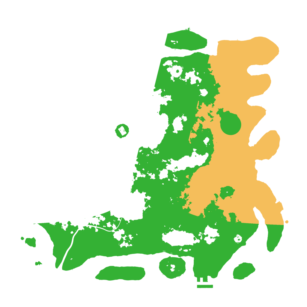 Biome Rust Map: Procedural Map, Size: 3900, Seed: 80000