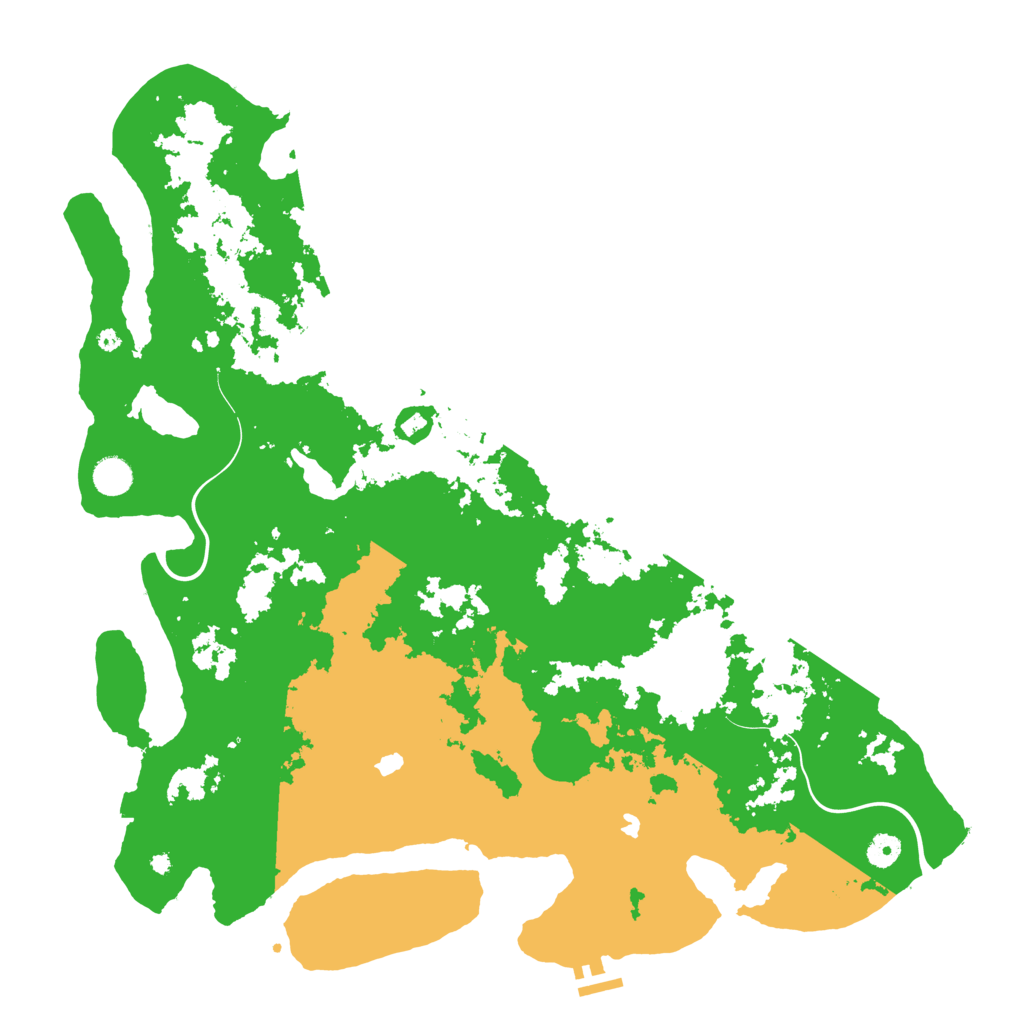 Biome Rust Map: Procedural Map, Size: 4600, Seed: 322150711
