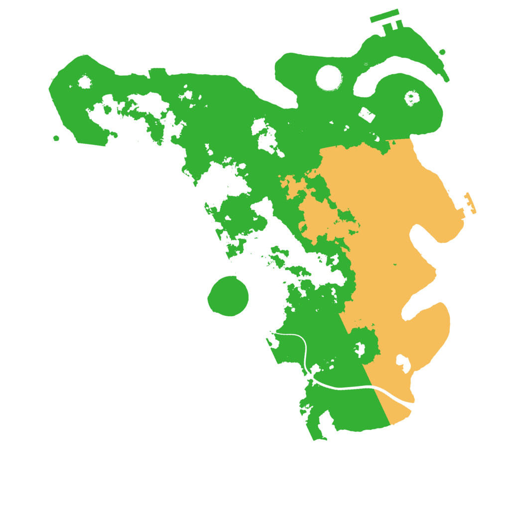Biome Rust Map: Procedural Map, Size: 3500, Seed: 2084294486