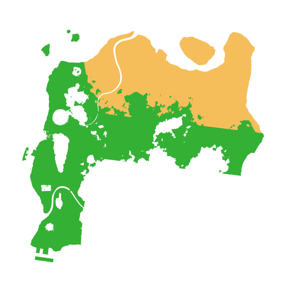 Biome Rust Map: Procedural Map, Size: 3300, Seed: 678296933