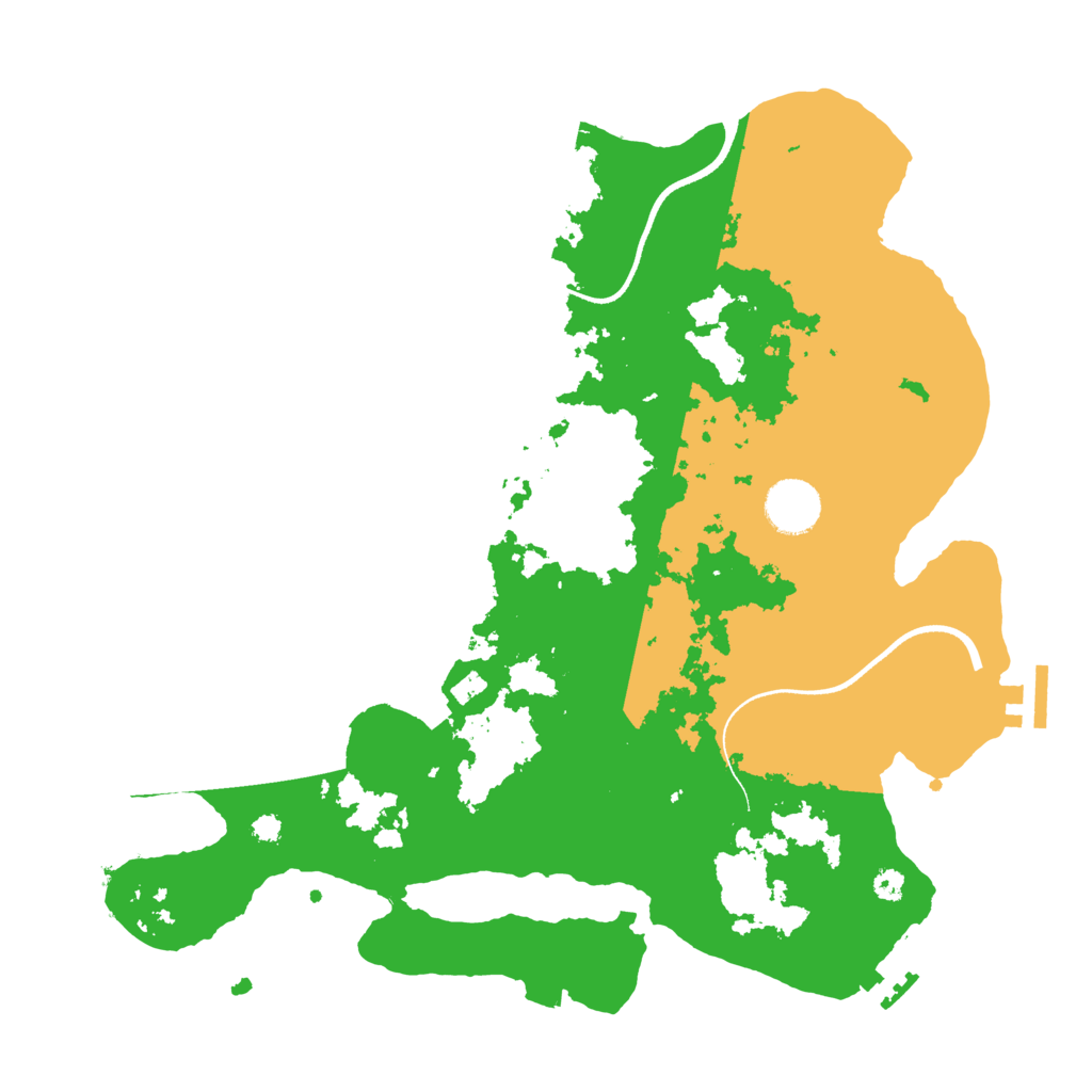 Biome Rust Map: Procedural Map, Size: 3500, Seed: 18981081