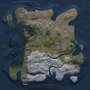 Thumbnail Rust Map: Procedural Map, Size: 3500, Seed: 973572183, 13 Monuments