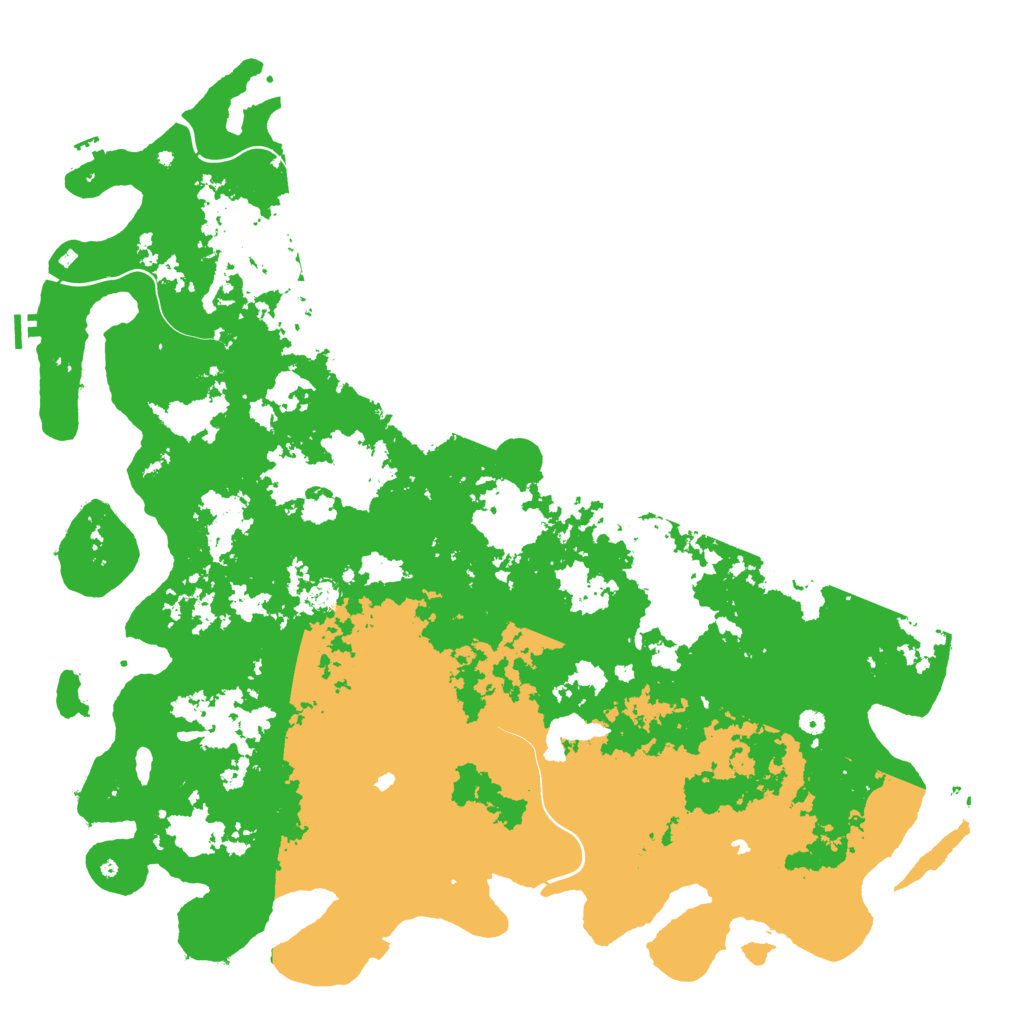 Biome Rust Map: Procedural Map, Size: 6000, Seed: 21412891