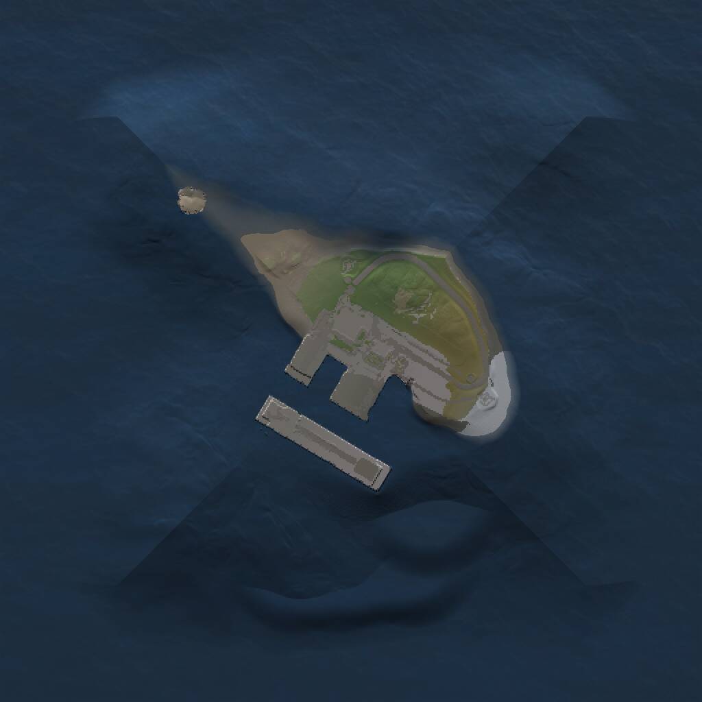 Rust Map: Procedural Map, Size: 1000, Seed: 1258799798, 2 Monuments