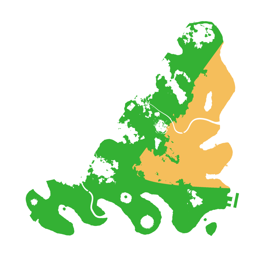 Biome Rust Map: Procedural Map, Size: 3500, Seed: 215696615