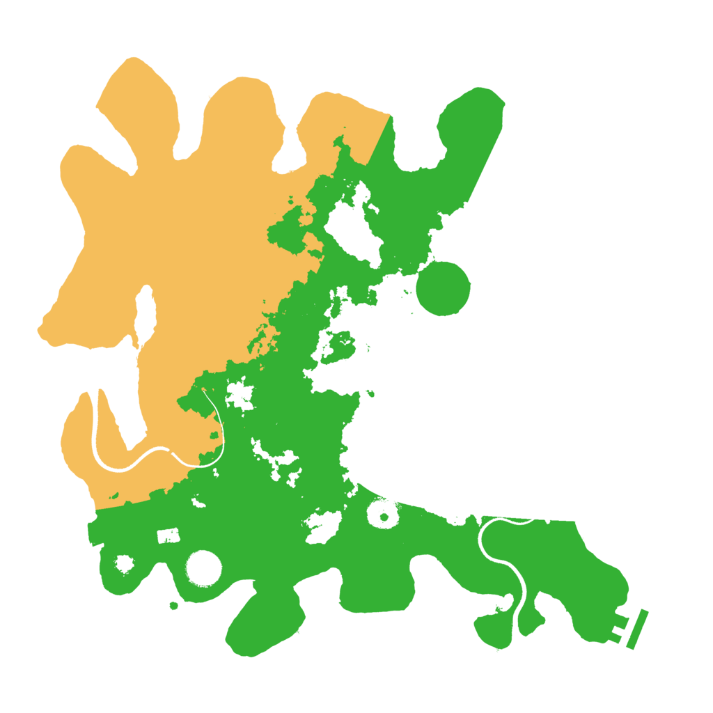 Biome Rust Map: Procedural Map, Size: 3500, Seed: 952019888