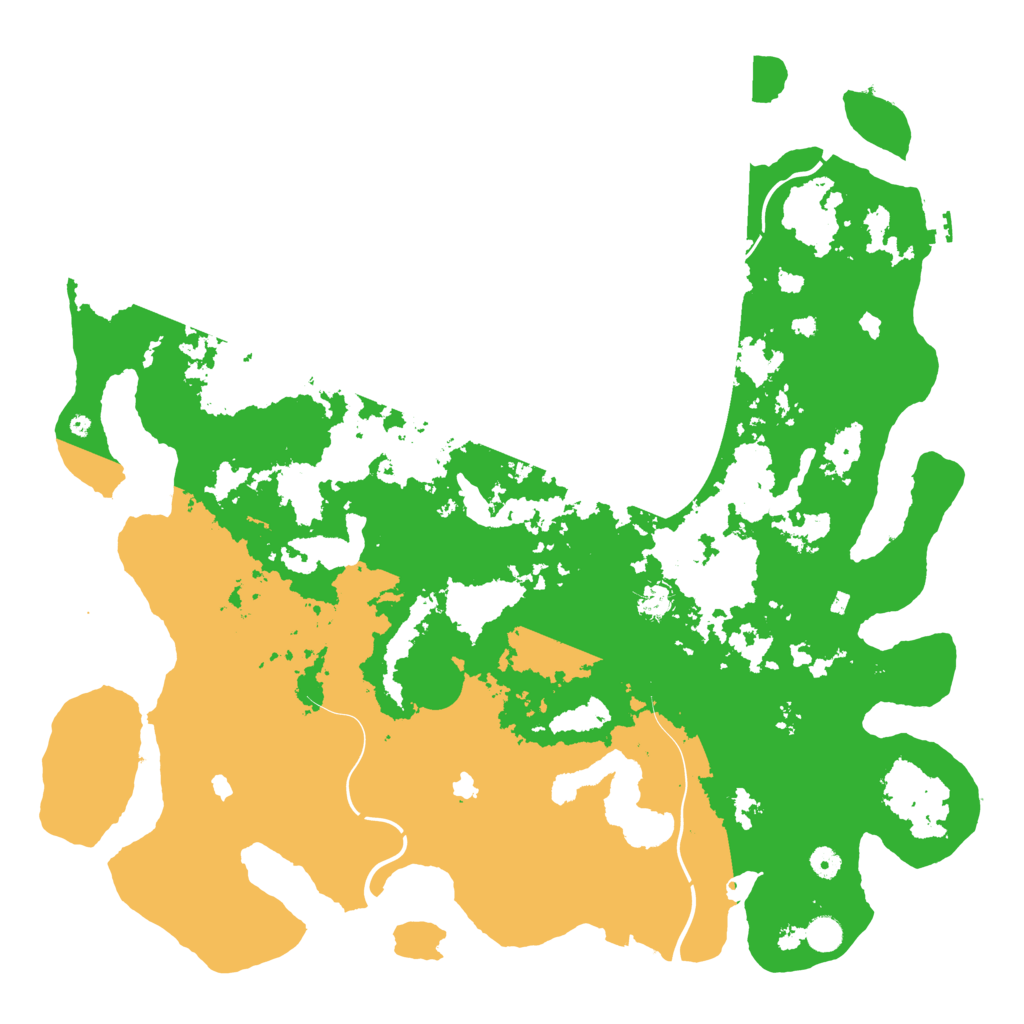 Biome Rust Map: Procedural Map, Size: 5000, Seed: 6580
