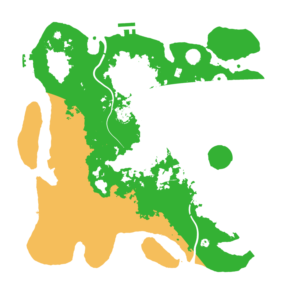 Biome Rust Map: Procedural Map, Size: 3500, Seed: 1100997679