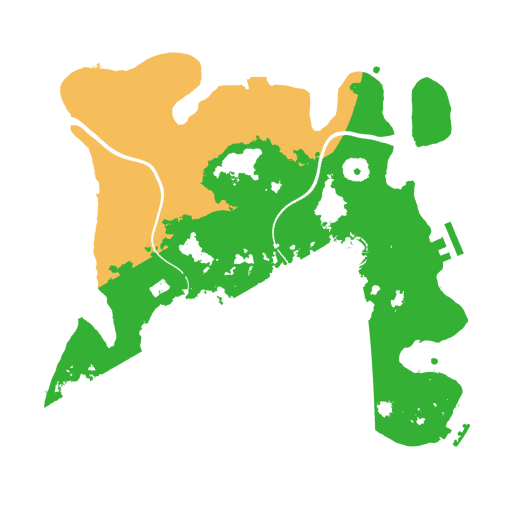 Biome Rust Map: Procedural Map, Size: 3000, Seed: 558290