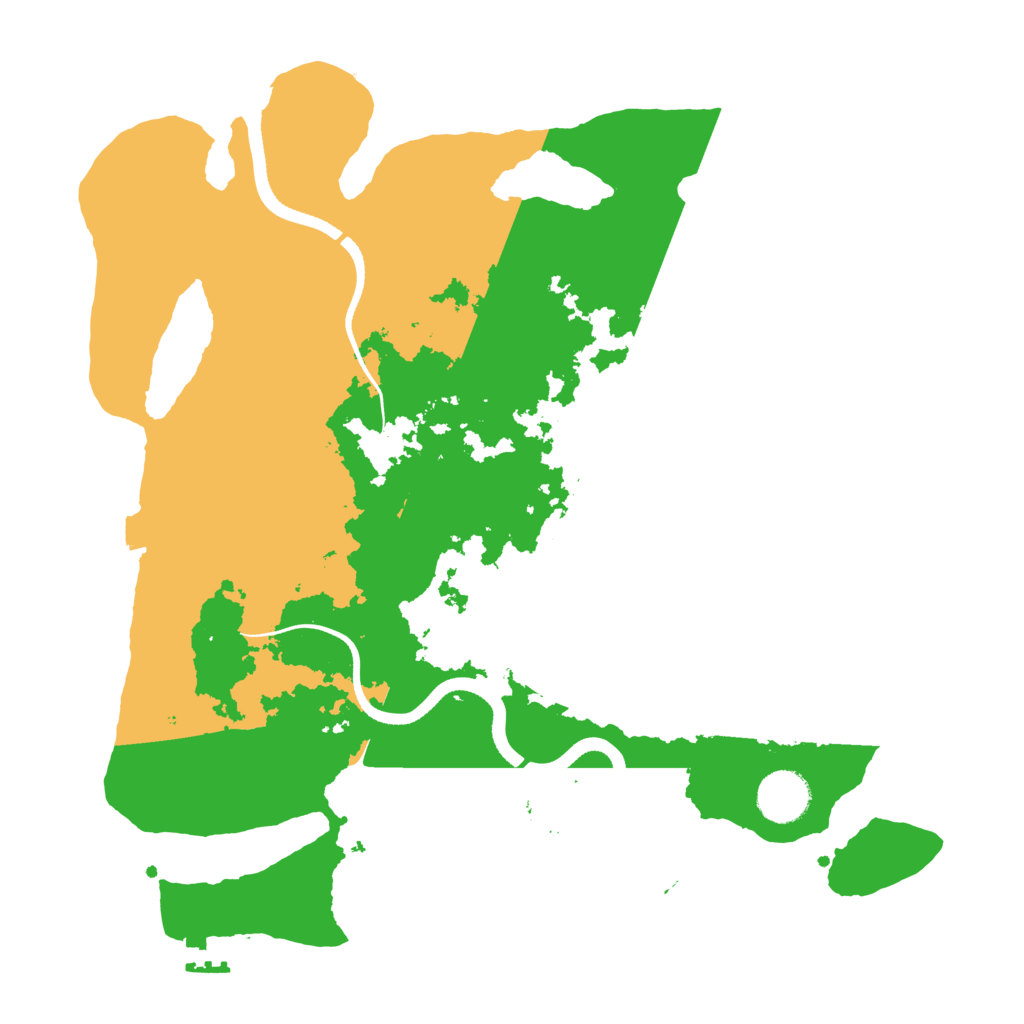 Biome Rust Map: Procedural Map, Size: 3500, Seed: 705738175