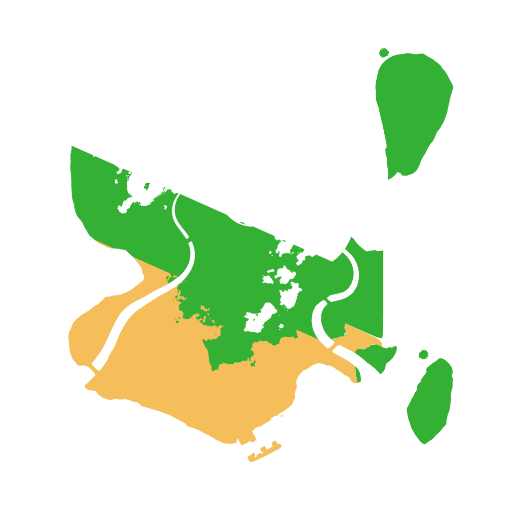 Biome Rust Map: Procedural Map, Size: 2200, Seed: 421228426