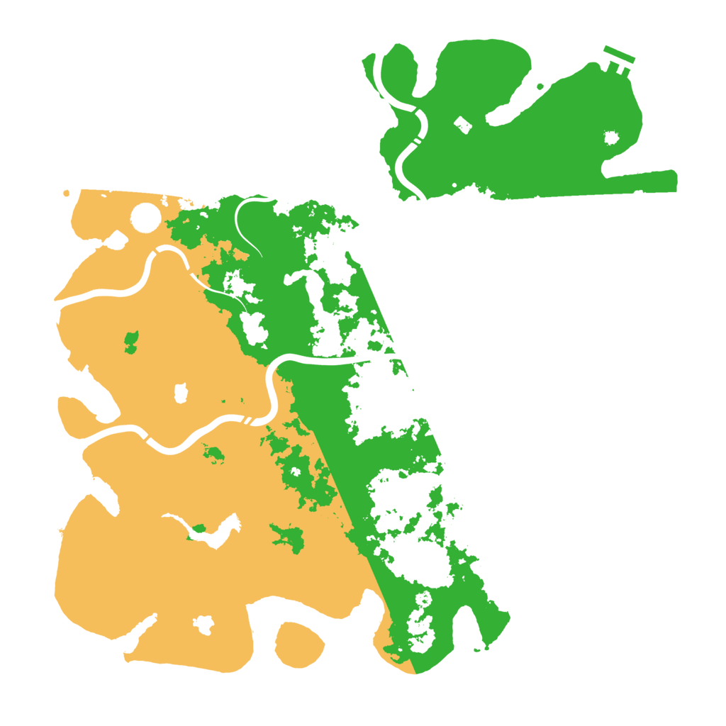 Biome Rust Map: Procedural Map, Size: 4500, Seed: 638167473