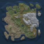 Thumbnail Rust Map: Procedural Map, Size: 3500, Seed: 1263841382, 13 Monuments