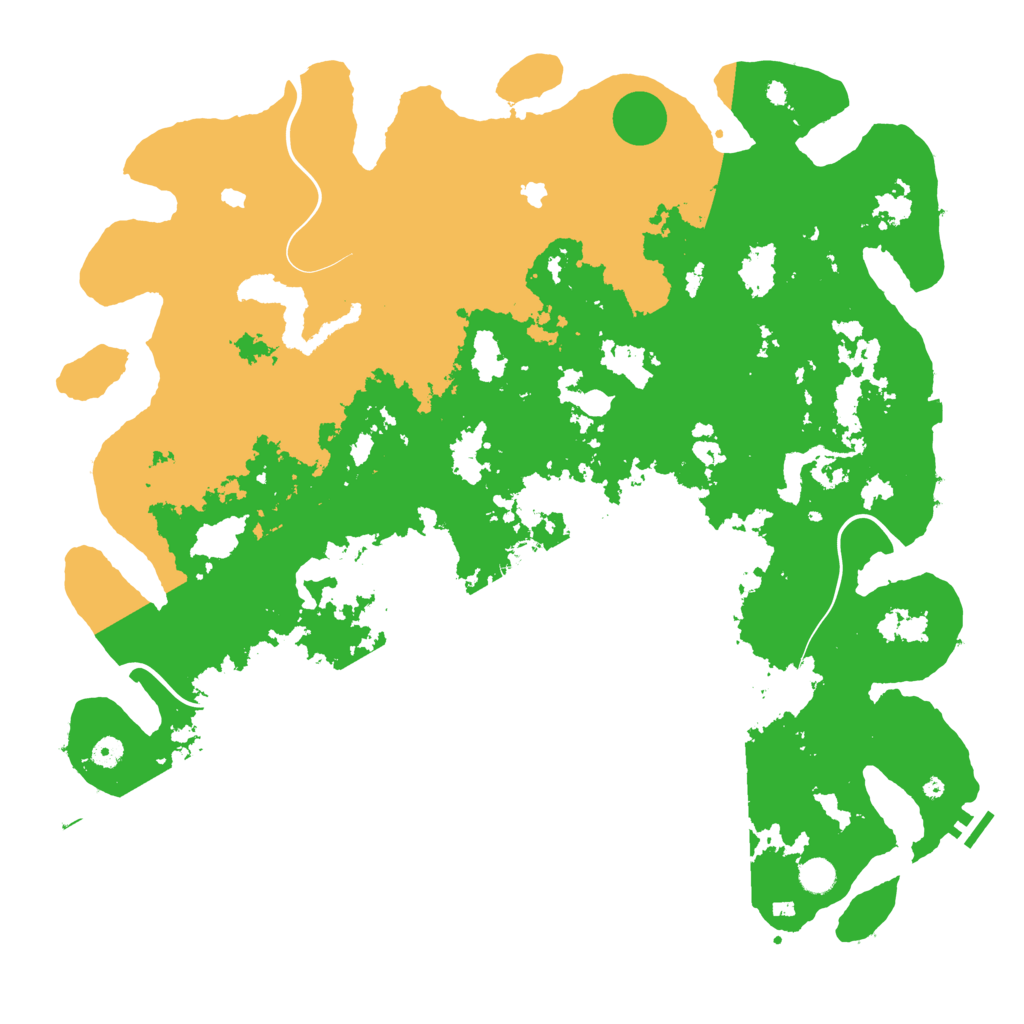 Biome Rust Map: Procedural Map, Size: 5000, Seed: 420420710