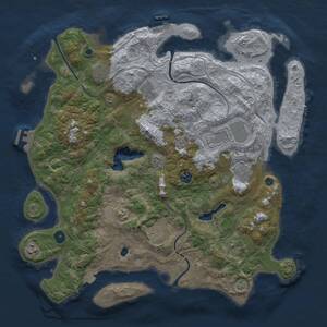 Thumbnail Rust Map: Procedural Map, Size: 4250, Seed: 15975308, 15 Monuments