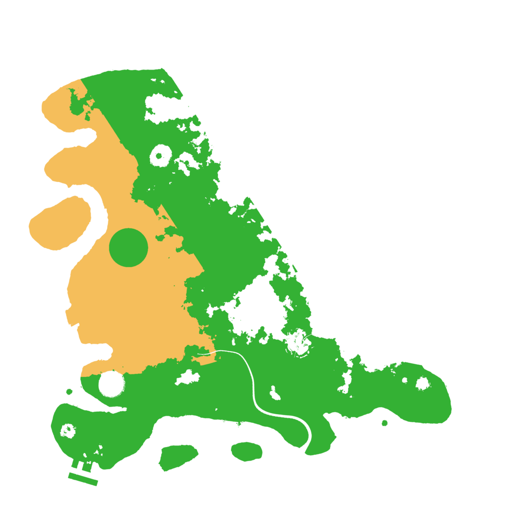 Biome Rust Map: Procedural Map, Size: 3500, Seed: 313920278