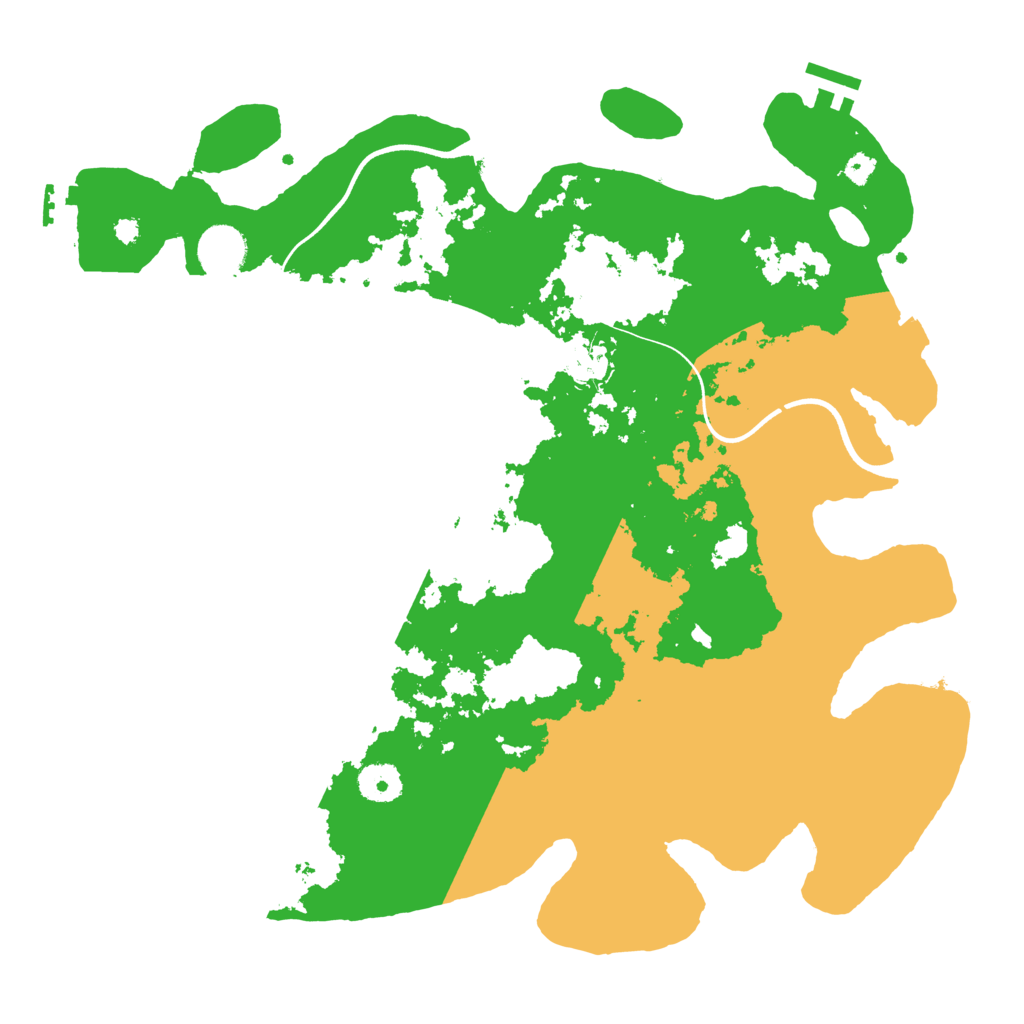 Biome Rust Map: Procedural Map, Size: 3700, Seed: 116164398