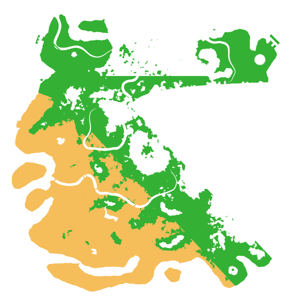 Biome Rust Map: Procedural Map, Size: 5000, Seed: 333839257